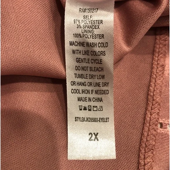 NWT | Vibe Sportswear Babydoll Eyelet Long Sleeved Mini Dress - Picture 11 of 13